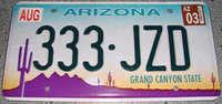 Original US License-Plates/ USA Nummernschilder