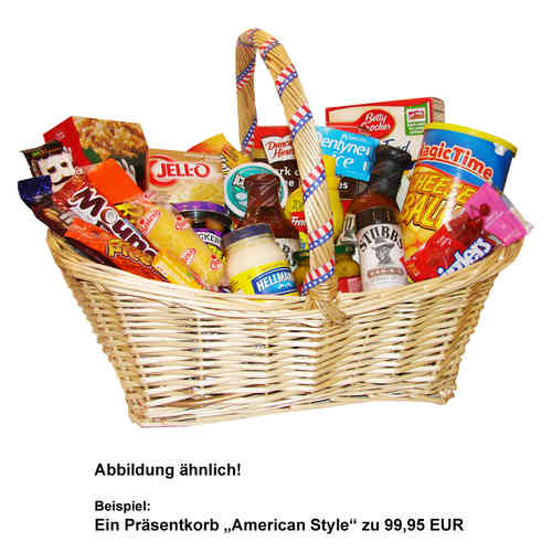 Präsentkorb - American Style - zu 99,95 EUR, ohne Karte