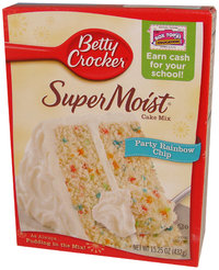 Betty Crocker - Cake Mix Party Rainbow Chip, 432 g