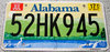Original US-License Plate Alabama, gebraucht