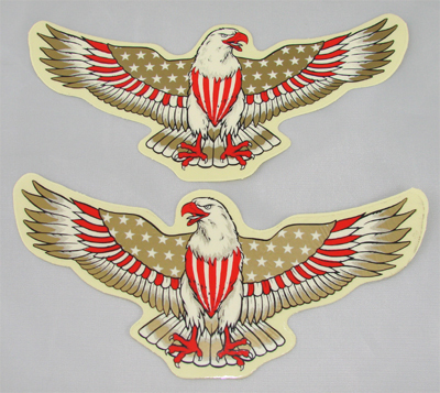 Aufkleber - Eagle, ca. 16,8 x 7,5 cm, 1 Stück, sortiert, goldf.