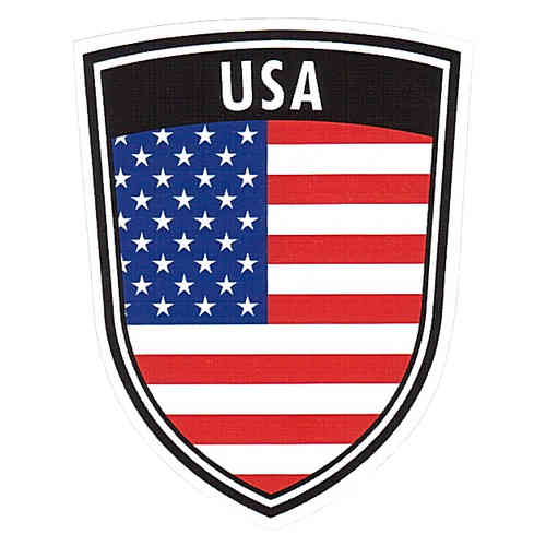 Aufkleber - Wappen - USA, PVC, ca. 7,8 x 9,9 cm