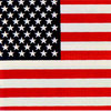 Bandana - US-Flagge, 100% BW, ca. 50 x 50 cm