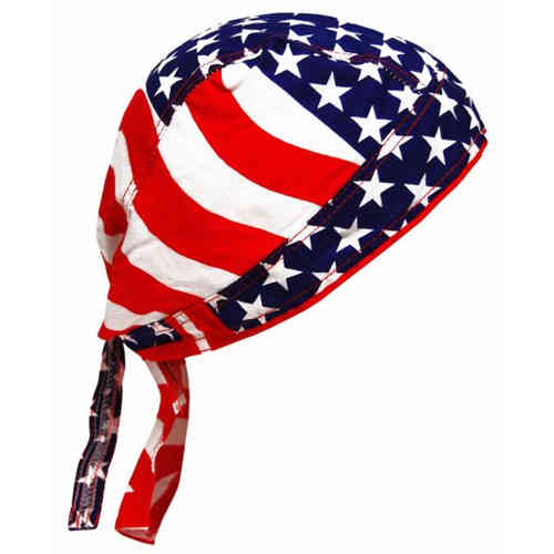 Bandana Cap - USA-Flagge, Muster sortiert