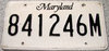 Original US-License Plate Maryland, gebraucht