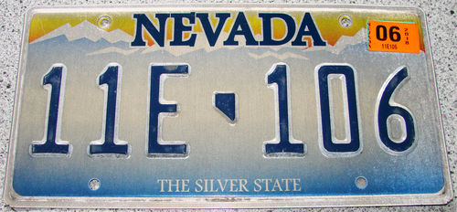 Original US-License Plate Nevada, gebraucht