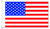 Papierfähnchen USA - Stars & Stripes, ca. 22 x 12 cm