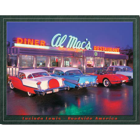 Blechschild - LEWIS - Al Mac's Diner, ca. 40,5 x 31,5 cm