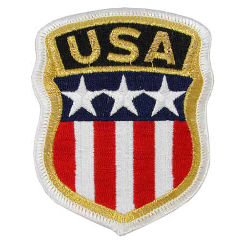Aufnäher - USA Wappen, ca. 7,6 x 9,7 cm