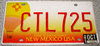 Original US-License Plate New Mexico USA, gebraucht