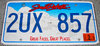 Original US-License Plate South Dakota, gebraucht