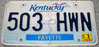 Original US-License Plate Kentucky, gebraucht