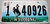 Original US-License Plate Wyoming, gebraucht