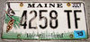 Original US-License Plate Maine, gebraucht
