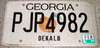 Original US-License Plate Georgia, gebraucht