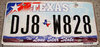 Original US-License Plate Texas, gebraucht