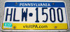 Original US-License Plate Pennsylvania, gebraucht
