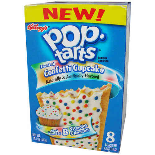 Kellogg's Pop-Tarts FROSTED Confetti Cupcake, 8 St, 400 g
