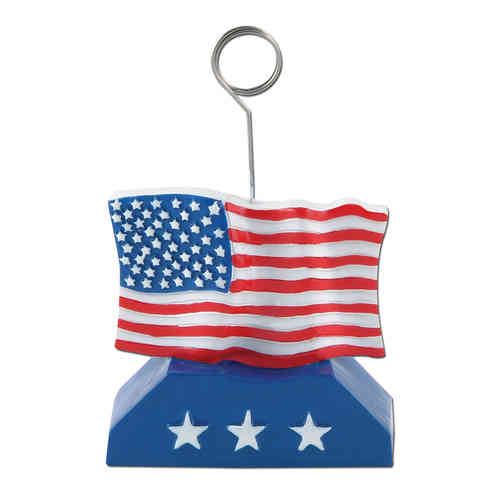 Fotohalter - US-Flagge, ca. 12 cm hoch