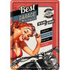 Blechpostkarte - Best Garage, ca. 10 x 14,5 cm