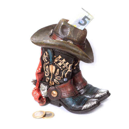 Spardose - Bandana, Hat & Boot, ca. 15 cm hoch