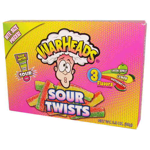 Warheads Sour Twists, 3 Flavors, 99 g