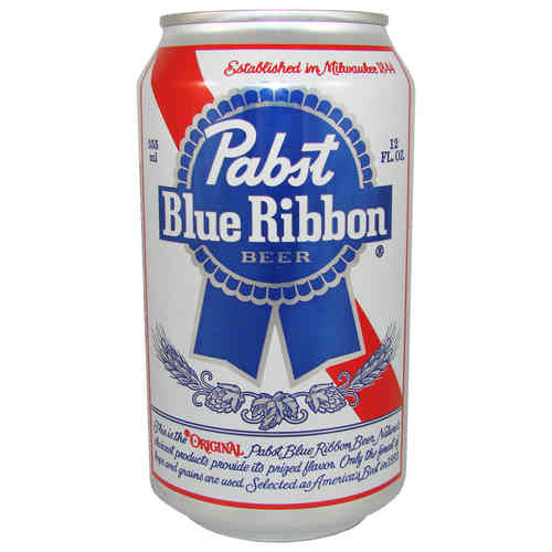 Pabst - Blue Ribbon Beer, 355 ml-Dose, 12 fl oz.
