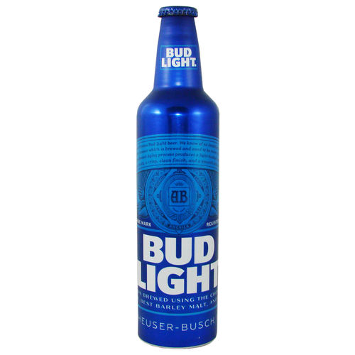 BUD LIGHT Lager Beer, 473 ml-Alu-Flasche, 16 fl. oz.