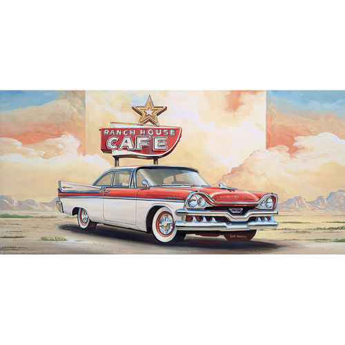 Kunstdruck Poster - Ranch House Café, ca. 70 x 33 cm