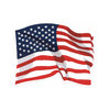 Aufkleber - US-Flagge wehend, PVC, ca. 5,9 x 4,7 cm