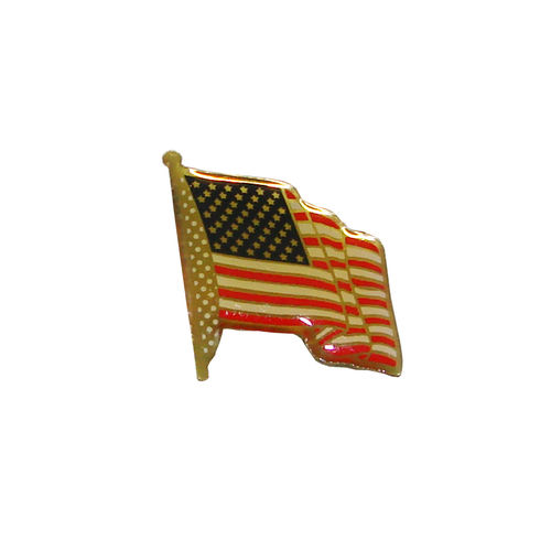 Pin - US-FLAGGE, wehend, ca. 1,8 x 2,2 cm