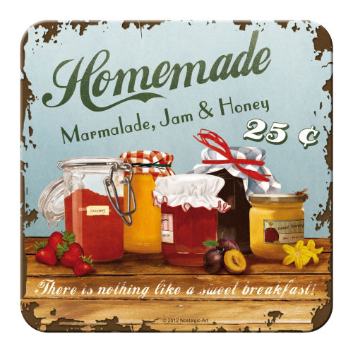 Metall-Untersetzer - Homemade Marmalade, ca. 9 x 9 cm