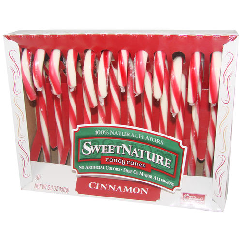 Spangler® SweetNature Candy Canes - CINNAMON, 12 St., 150 g
