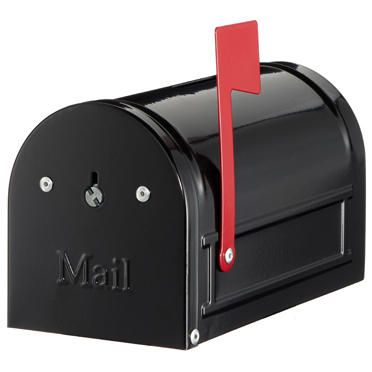 Spardose - MAILBOX, schwarz, ca. 9 cm hoch