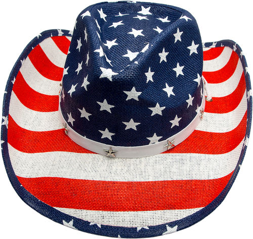 Party-Cowboyhut - USA Stars & Stripes, Größe 58