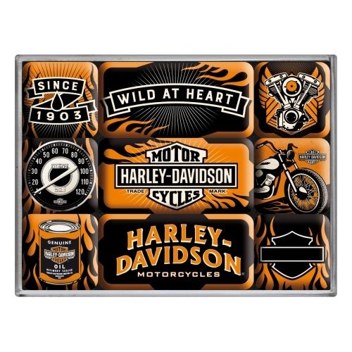 Motiv-Magnet SET - Harley-Davidson®, 9-teilig