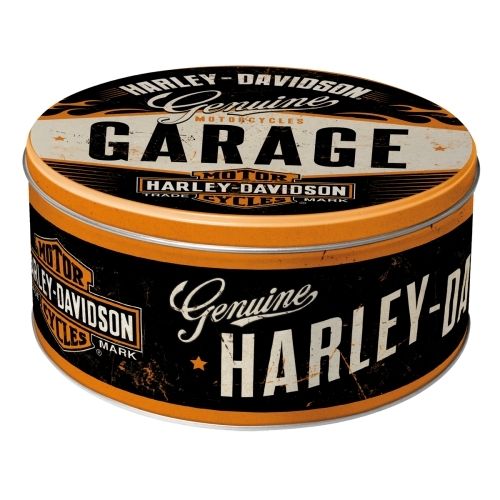 Vorratsdose - Harley-Davidson® Garage, rund, ca. 21 cm ø