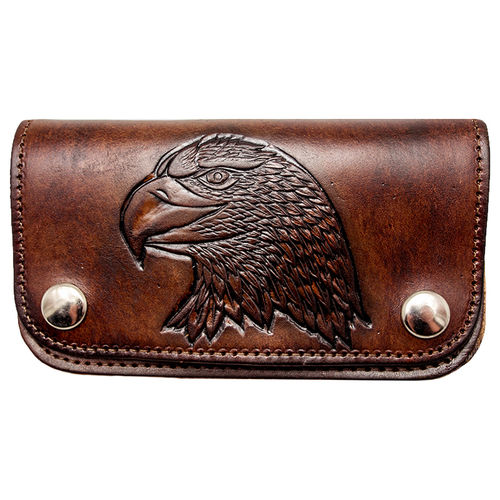 Geldbörse EAGLE, braun, ca. 15,5 x 9 cm
