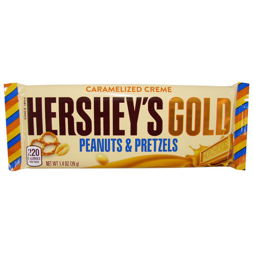 Hershey's - GOLD with Peanuts & Pretzels Bar, 39 g, 1.4 oz