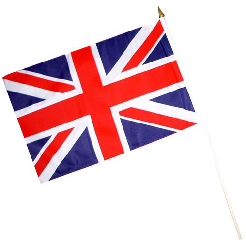 Handflagge Großbritannien, mit Holzstab, ca. 44 x 30 cm