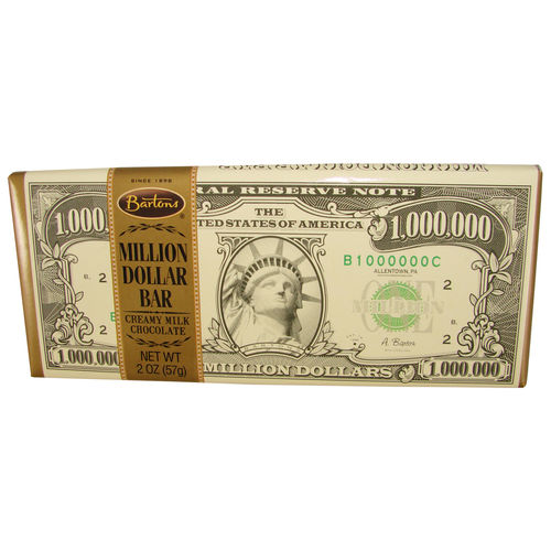 Bartons® Million Dollar Creamy Milk Chocolate Bar, 57 g