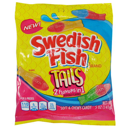 Swedish Fish® TAILS Soft & Chewy Candy Bag, 141 g, 5 oz.