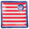 Pappteller - USA Liberty, ca. 24 x 24 cm, 8 Stück