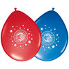 Luftballons - USA Liberty, 4 blaue, 4 rote, ca. 30 cm