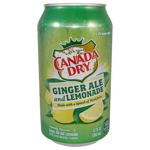 Canada Dry® GINGER ALE and LEMONADE Soda USA, 355 ml-Dose