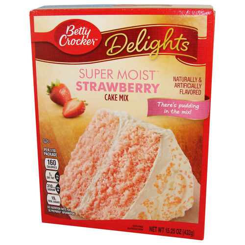 Betty Crocker® Super Moist STRAWBERRY Cake Mix, 432 g - best before 2. April 2022