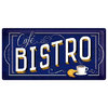 Blechschild - Café Bistro, ca. 50 x 25 cm