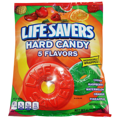 Life Savers® 5 Flavors Hard Candy Bag, 177 g, 6,25 oz.
